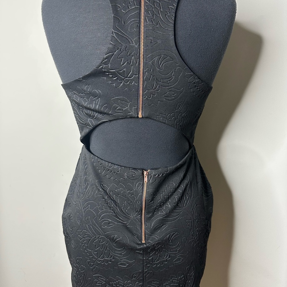 bec + bridge Charcoal Floral Strapless Dress - Picture 4 of 6